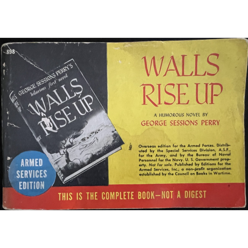 Livre Walls rise up de George Sessions Perry - Armed services édition