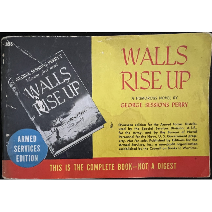 Livre Walls rise up de George Sessions Perry - Armed services édition