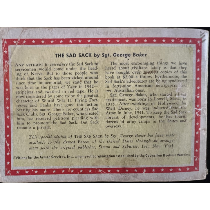 Livre The Sad Sack by Sgt George Baker - Cartoons