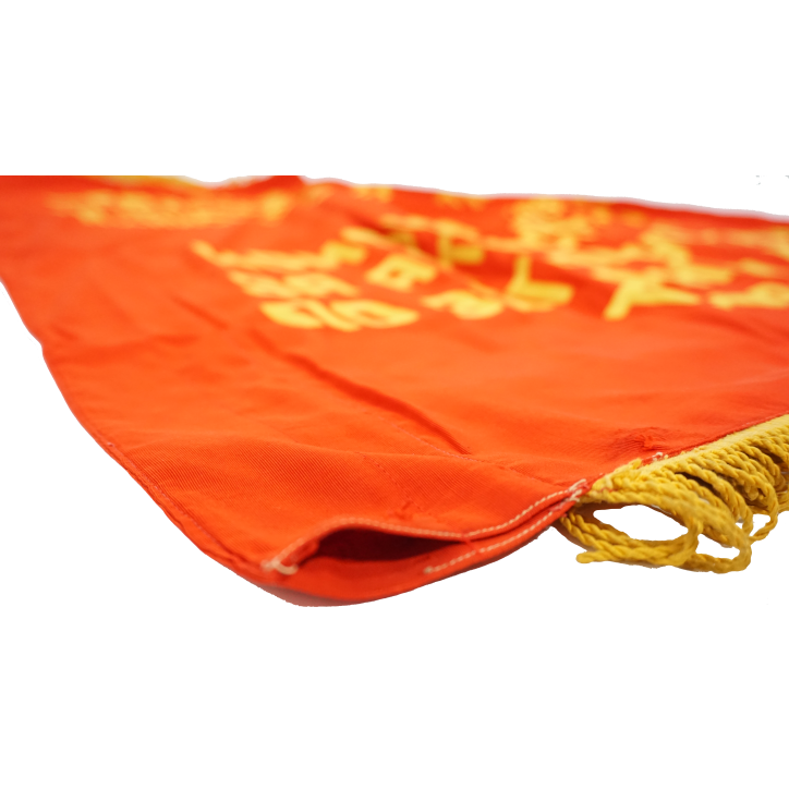 Drapeau de cérémonie Russe original à l'effigie de Staline et Lénine
