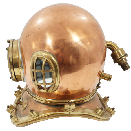 Casque de Scaphandrier original coréen utilisé pendant la guerre du Vietnam