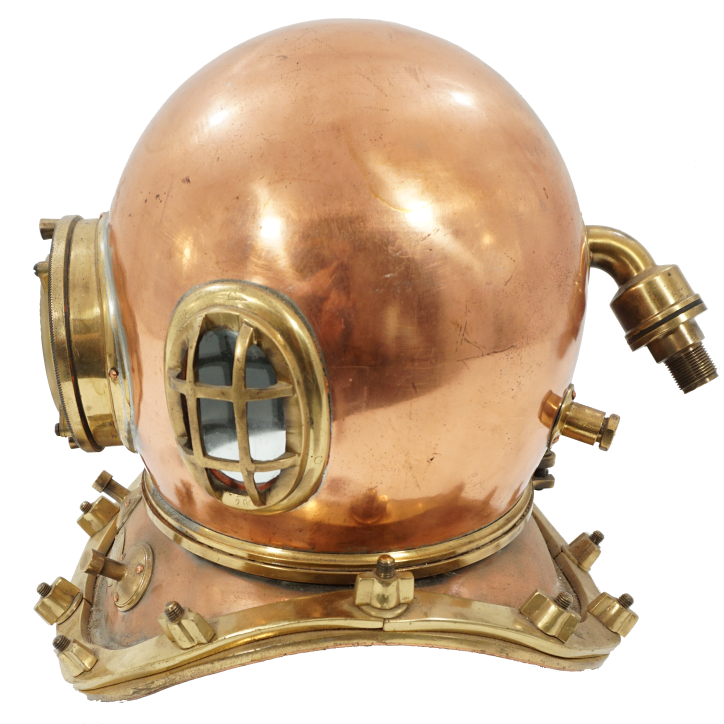 Casque de Scaphandrier original coréen utilisé pendant la guerre du Vietnam