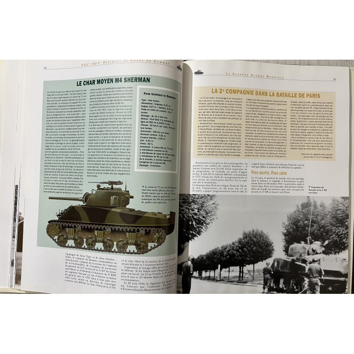 Livre Régiment de Chars de combat 501e/503e : Le futur et l'action et l'Action