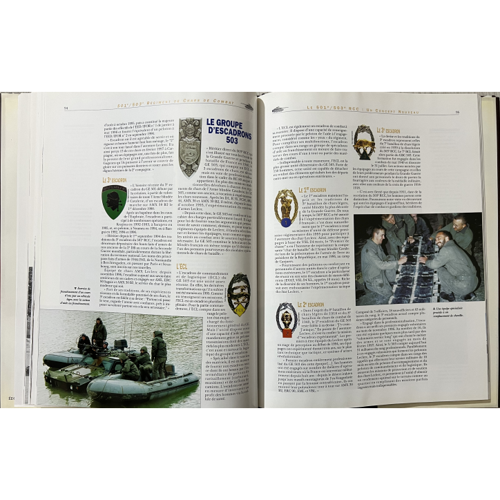 Livre Régiment de Chars de combat 501e/503e : Le futur et l'action et l'Action