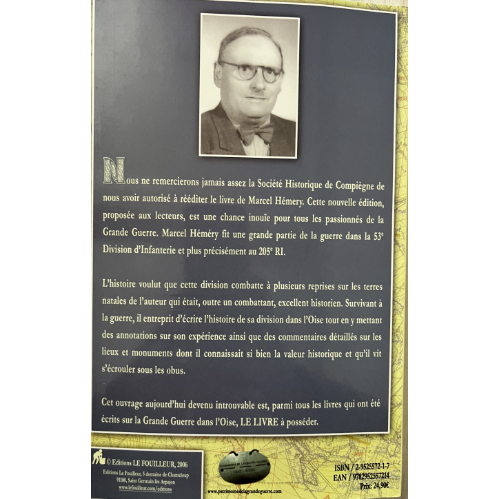 Livre La 53ème DI dans l'Oise de Marcel Héméry