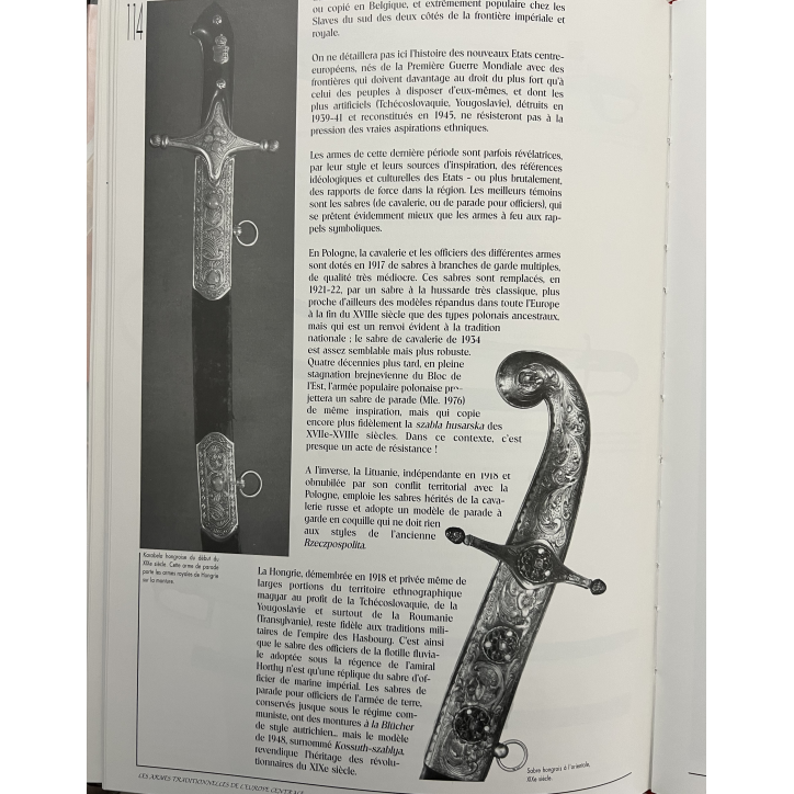 Livre Les armes traditionnelles de l'Europe centrale