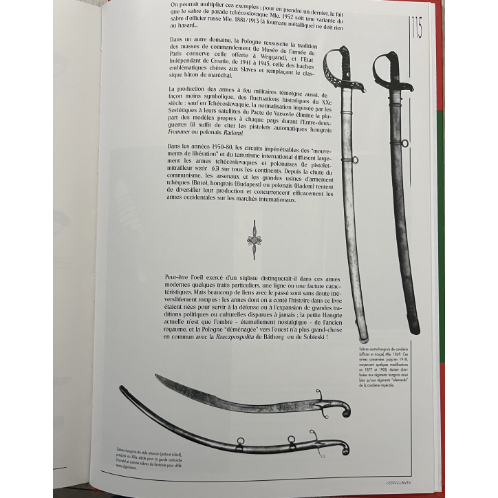 Livre Les armes traditionnelles de l'Europe centrale