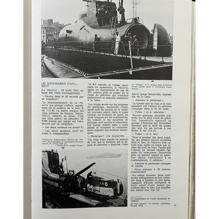 Livre Les forces navales françaises libres de Michel Bertrand