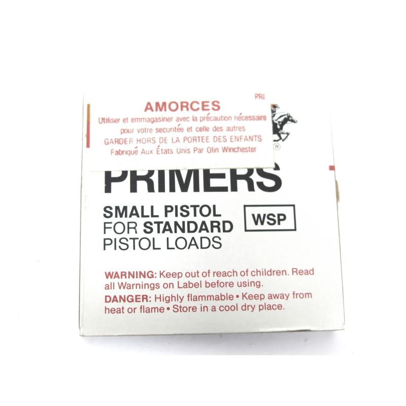 Boite de 100 amorces Winchester  small pistol WSP