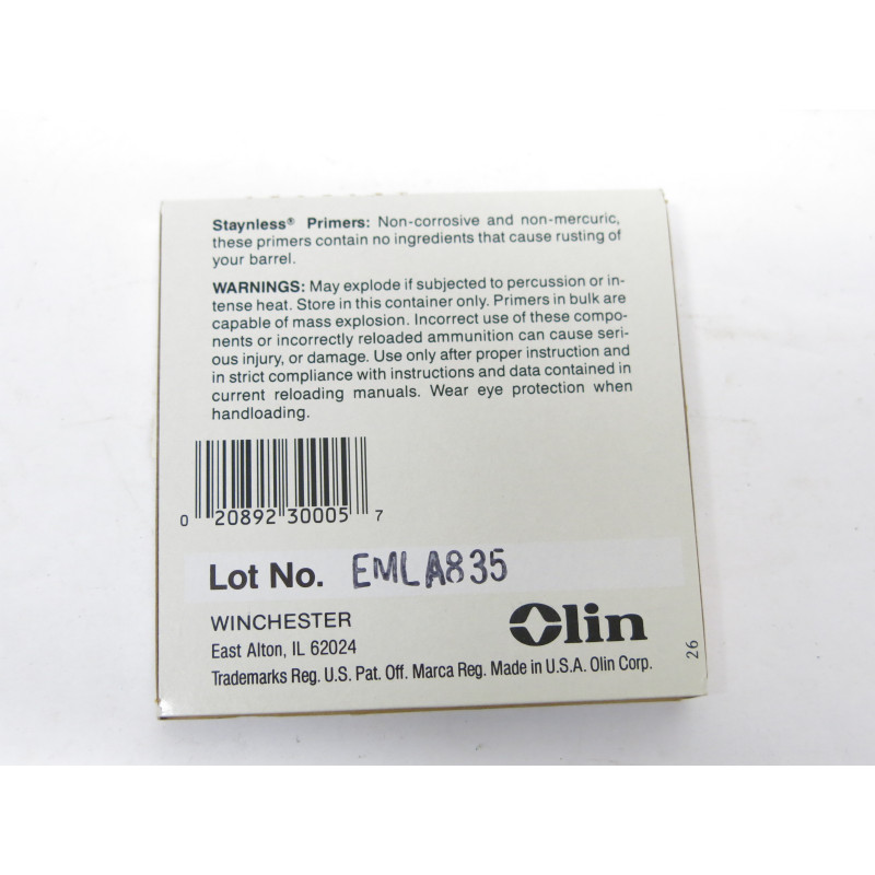 Boite de 100 amorces Winchester  small pistol WSP