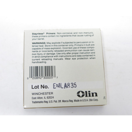Boite de 100 amorces Winchester small pistol WSP