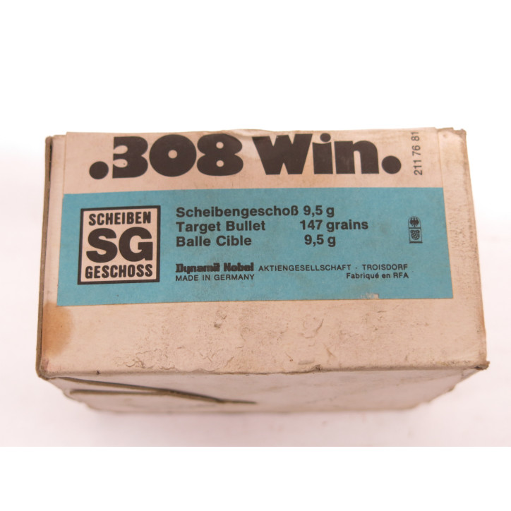 Cartouches 7.62 x 51- 308  Winchester 150 grs 