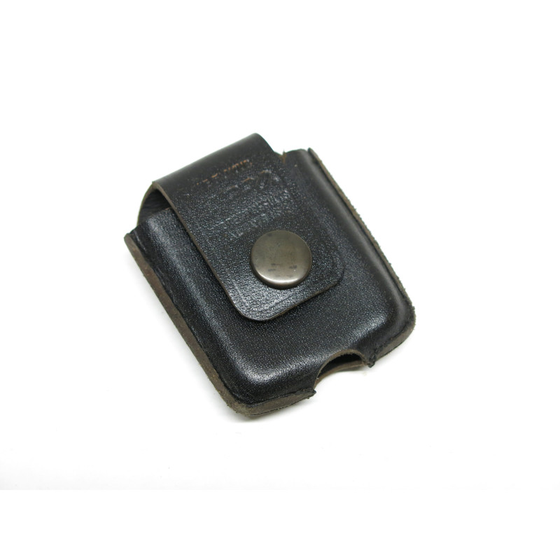 Porte Zippo cuir noir