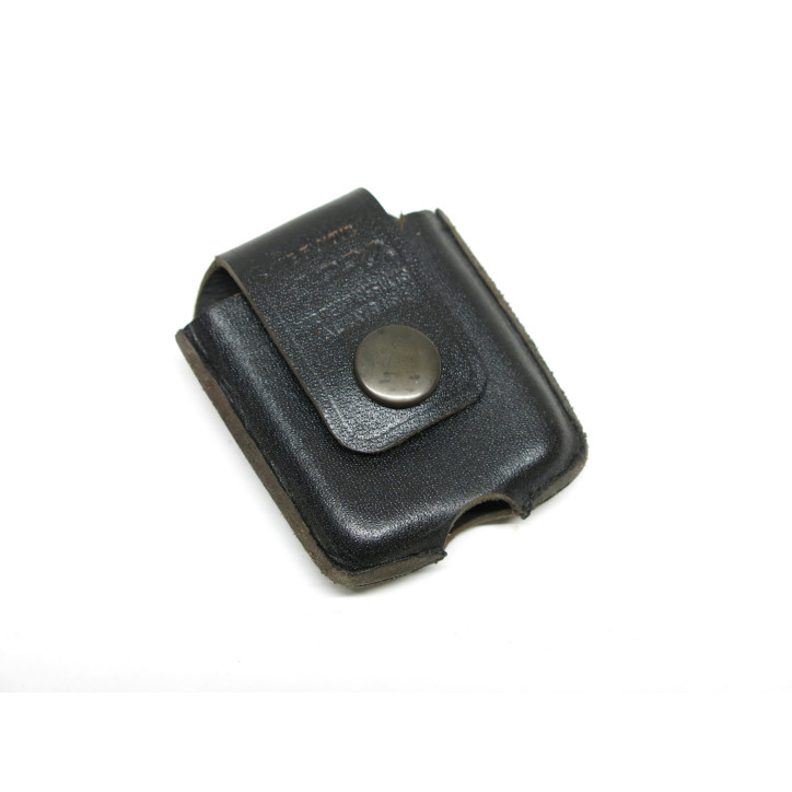Porte Zippo cuir noir 
