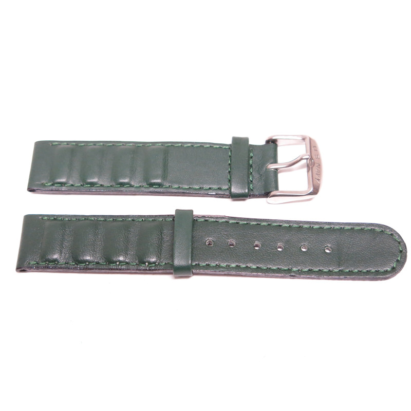 Bracelet montre cuir US Navy  vert