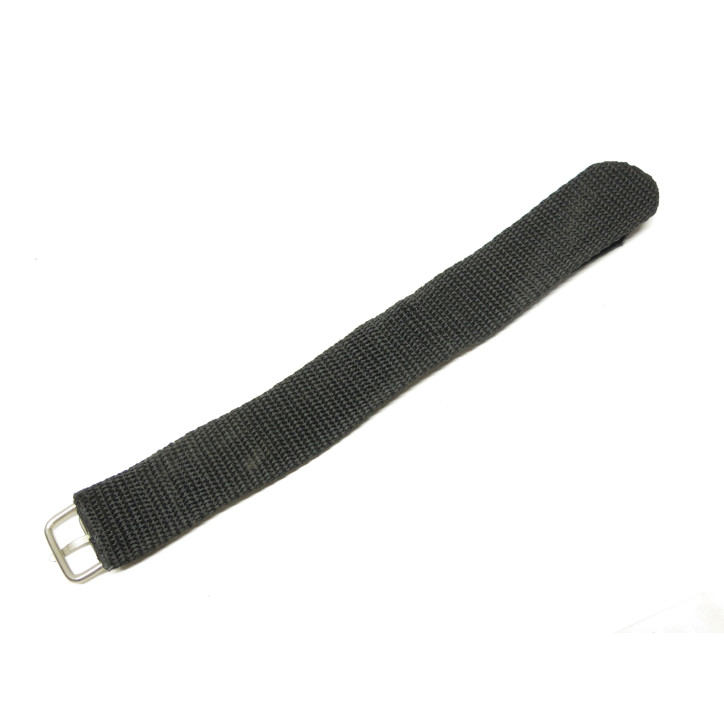 Bracelet commando nylon noir pour montre ou boussole ref 72