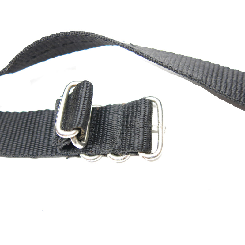 Bracelet commando nylon noir pour montre ou boussole ref 100