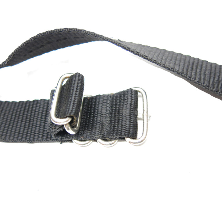Bracelet commando nylon noir pour montre ou boussole ref 100