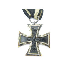 Croix de fer originale Allemande 14/18 avec son ruban ref 45