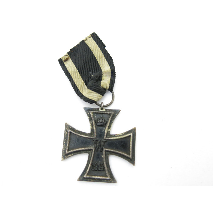 Croix de fer originale Allemande 14/18 avec son  ruban ref 45