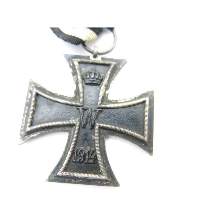 Croix de fer originale Allemande 14/18 avec son  ruban ref 45
