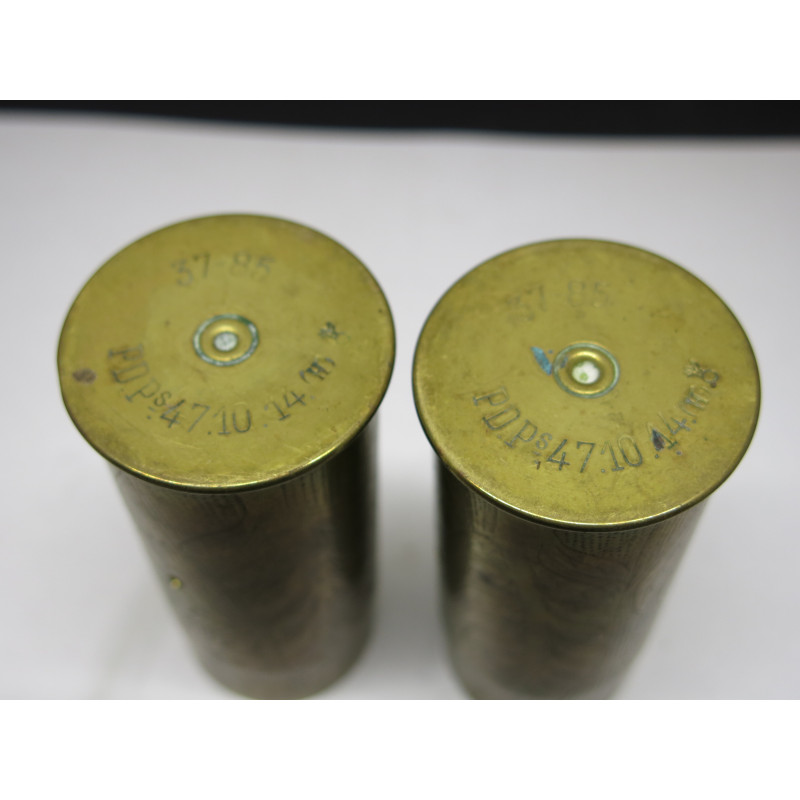 Lot de 2 douilles 37 mm decorées 14/18  ref 547