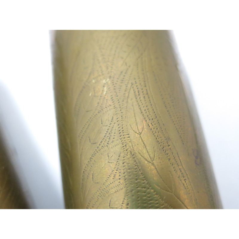 Lot de 2 douilles 37 mm decorées 14/18  ref 547