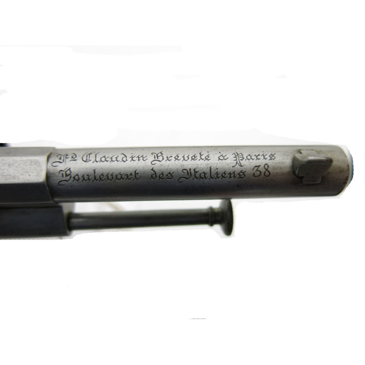 Superbe revolver systeme Claudin Paris  7mm à broche   ref 89