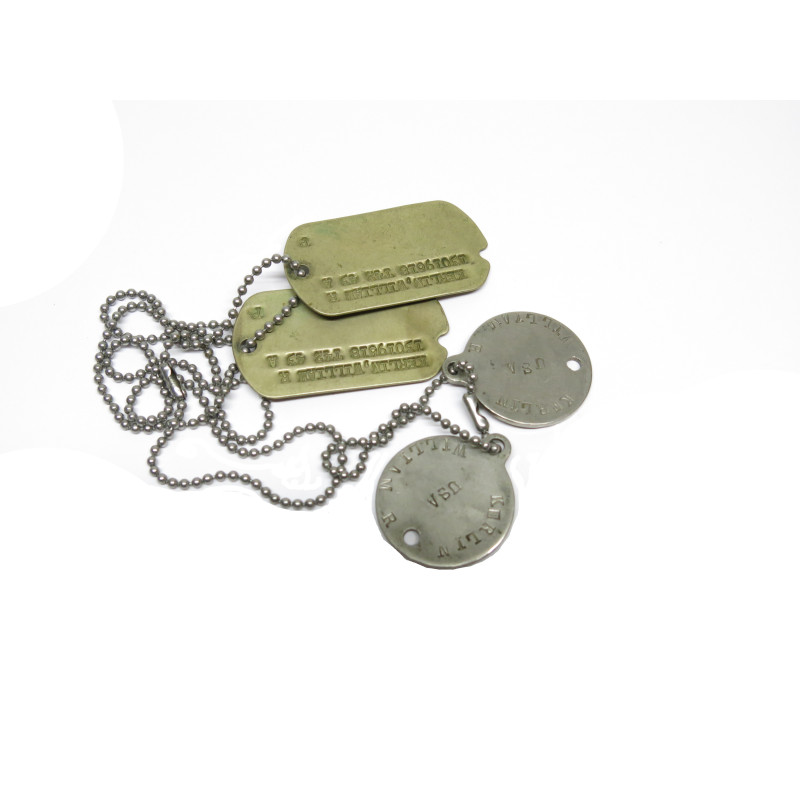 Plaques d'identité réglementaires US 39/45