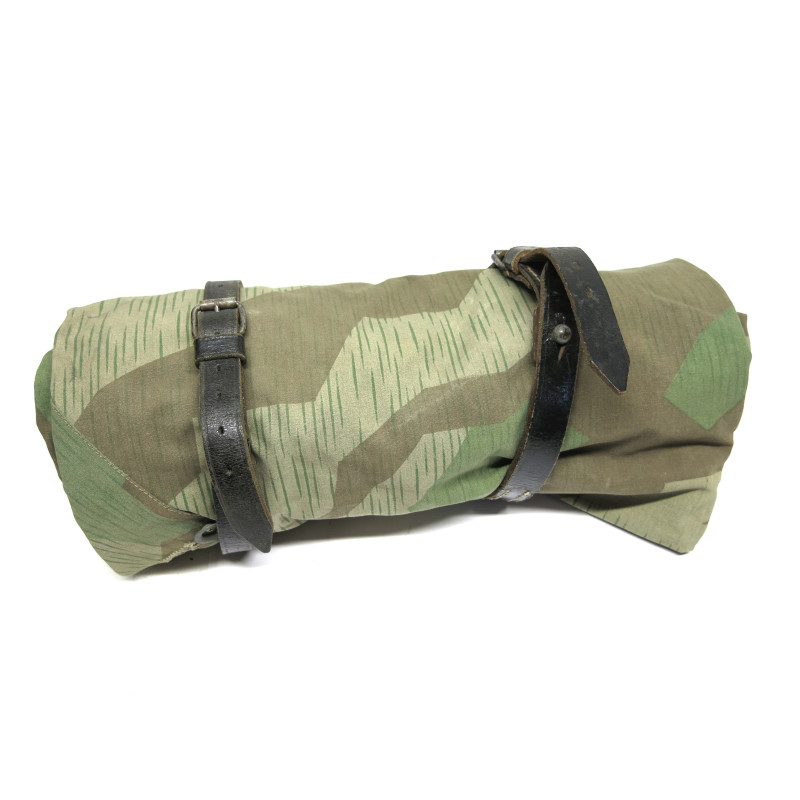 Poncho Wh camouflé original avec sangles cuir