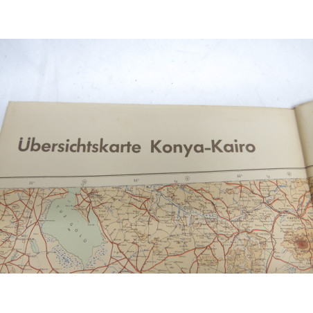 Carte d'état major Allemand 1940 Region Chypre Turquie