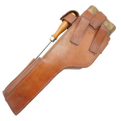 Etui crosse bois avec cuir pistolet C96 Mauser modèle 1912 -1916