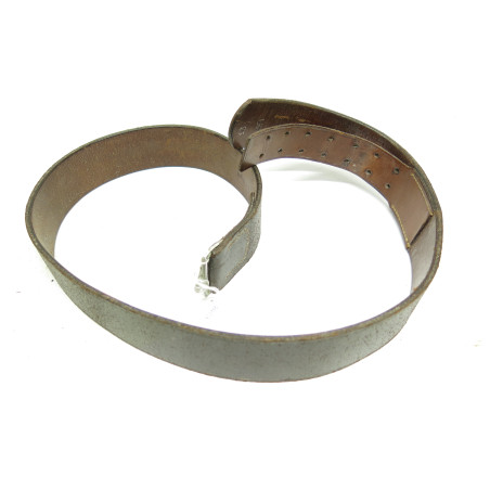 Ceinturon cuir Allemand original daté 1935 crochet alu ref 86