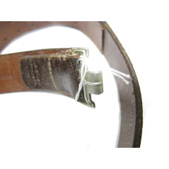 Ceinturon cuir Allemand original daté 1935 crochet alu ref 86