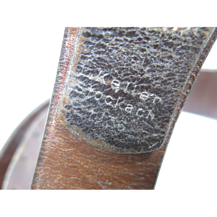 Ceinturon cuir Allemand original daté 1935 ref 86
