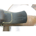 Ceinturon cuir Allemand original daté 1941 crochet acier  ref 33