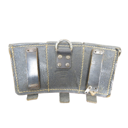 Belle cartouchiere cuir Mauser 98K originale 1942    ref  229