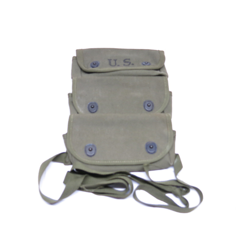 Porte grenade toile US 1943 original a  3 poches pour MK2  ref 52