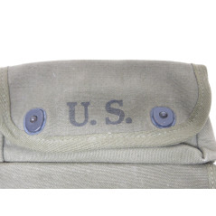 Porte grenade toile US 1943 original a  3 poches pour MK2  ref 52