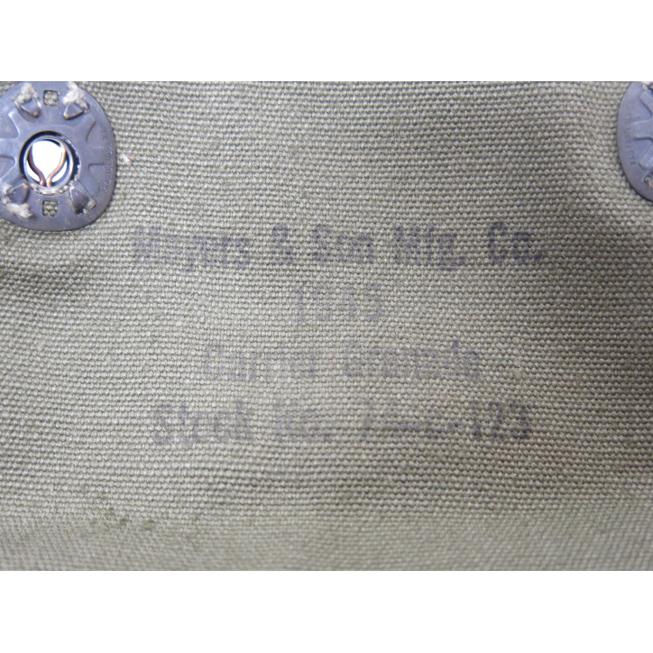 Porte grenade toile US 1943 original a  3 poches pour MK2  ref 52