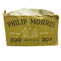 Boite carton vide original pour  cigarettes Philipp Morris  US ww2  ref 22
