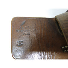 Etonnant etui cuir P08 Luger modifié pour Ruby 7.65  resistance ou  Indochine ref  188 