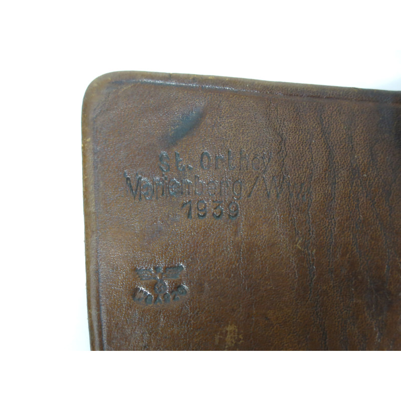 Etonnant etui cuir P08 Luger modifié pour Ruby 7.65  resistance ou  Indochine ref  188 