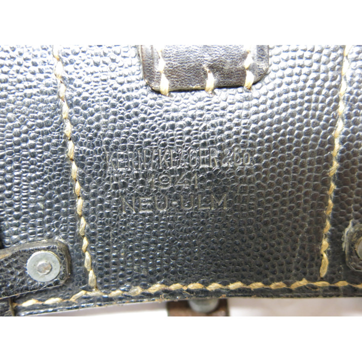 Cartouchiere cuir 98K originale datée 1941 ref 622