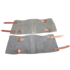 Paire de guetres originales Allemande 39/45 ref 78