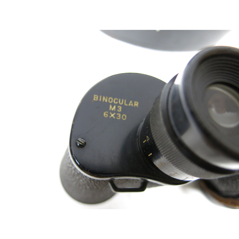 Paire de jumelles M3 US  6 x 30  Westinchouse 1942 avec etui cuir  ref 80  