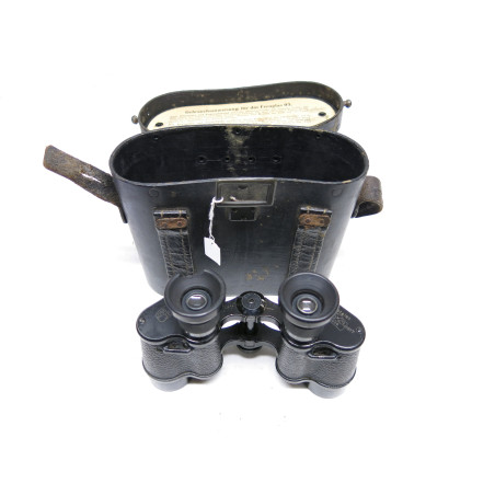 Paire de jumelles Allemande 1917 Carl Zeiss Jena 6 x 24 avec etui cuir ref 33