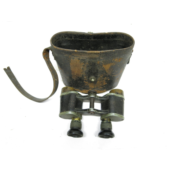 Paire de jumelles Allemande  Carl Zeiss Jena avec etui cuir ref 88