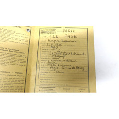 Livret individuel militaire Francais LE PAGE Roger 