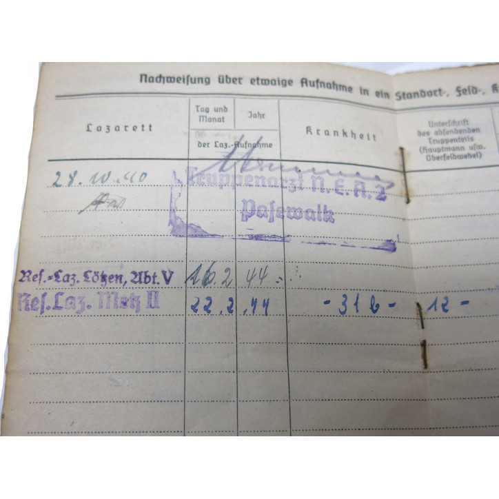 Soldbuch Allemand Wh  ref  88 